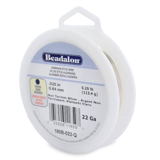 Beadalon® Gauge Non Tarnish Silver German Style Wire